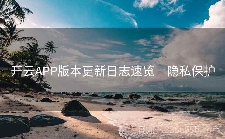 开云APP版本更新日志速览｜隐私保护