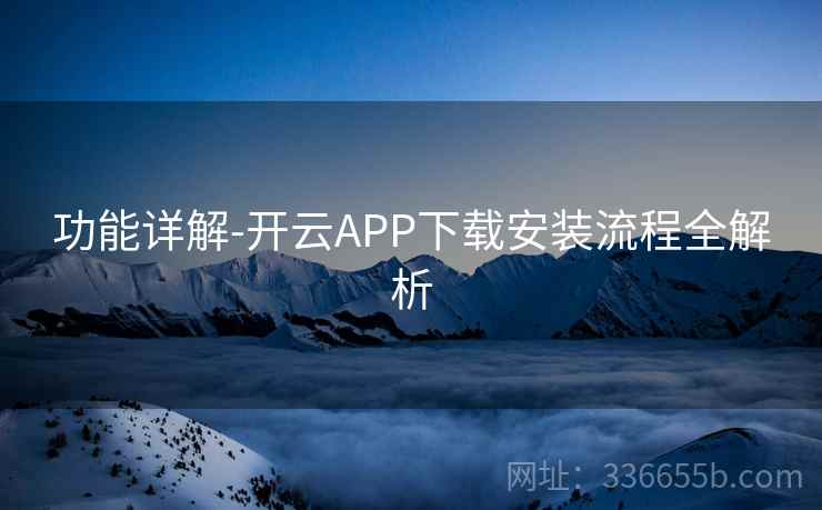 功能详解-开云APP下载安装流程全解析