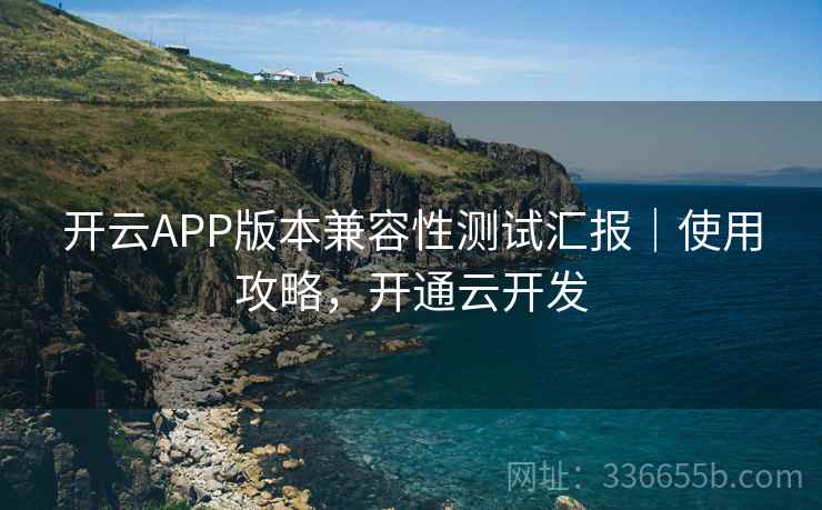 开云APP版本兼容性测试汇报｜使用攻略，开通云开发